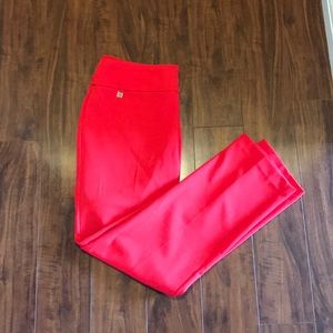 Red dress pants